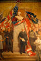 Woodrow Wilson detail of Panthéon de la Guerre mural after French original by Daniel MacMorris at Liberty Memorial. Kansas City, MO.