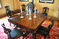 Dining room table & chairs at John Wornall House Museum. Kansas City, MO.