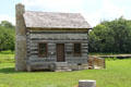 Pop Collins log cabin at Boone County Historical Museum. Columbia, MO.