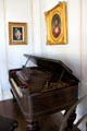 Square grand piano at Beauvoir. Biloxi, MS.