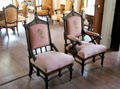 Parlor chairs at Beauvoir. Biloxi, MS.