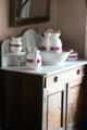 Washbasin set & washstand at Beauvoir. Biloxi, MS.