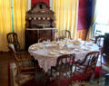 Dining room at Beauvoir. Biloxi, MS.