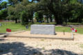 Tomb of the Confederate unknown soldier in Veteran's Cemetery at Beauvoir. Biloxi, MS.