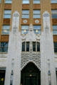 Art Deco entrance of Plaza Building. Jackson, MS.