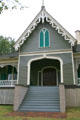 Gothic Revival Manship House adapted for southern climate from pattern book of A.J. Downing. Jackson, MS.