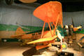 Biplane wings of Boeing Stearman aircraft outfitted at Agricultural Aviation Museum. Jackson, MS.