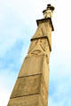 CSA soldier atop obelisk of Confederate Memorial. Jackson, MS.