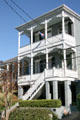 Elevated house with exterior stairs. Natchez, MS.