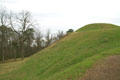 Emerald Mound once supported native temples, ceremonial structures & burial sites. Natchez, MS.