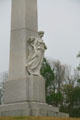 Woman symbolizing Spirit of Michigan on State Memorial. Vicksburg, MS.