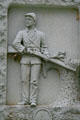 Ohio Monument with soldier holding flintlock. Vicksburg, MS.