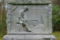Ohio Monument of 46th infantry with soldier writing letter. Vicksburg, MS.