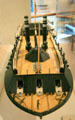 Model of Cairo at USS Cairo Museum. Vicksburg, MS.