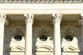Beaux Arts details of Biloxi City Hall. Biloxi, MS.