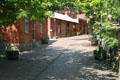 Reeder's Alley , a series of brick & stone buildings built for miners by brick mason Louis Reeder. Helena, MT.
