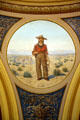 Cowboy mural by F. Pedretti's Sons in rotunda of Montana State Capitol. Helena, MT.