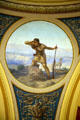 Trapper mural by F. Pedretti's Sons in rotunda of Montana State Capitol. Helena, MT.
