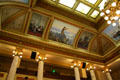 Paintings on ceiling of Old State Supreme Court at Montana State Capitol. Helena, MT.