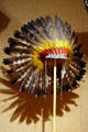Sioux feather bonnet at Montana Historical Society museum. Helena, MT.