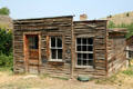 Former Rocky Mountain Bell Telephone office in wooden shack. Virginia City, MT