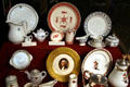 Collection of railway dining car china at Museum of the Yellowstone. West Yellowstone, MT.