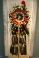 Crow Grass dance feather bustle at Museum of the Rockies. Bozeman, MT.