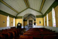 Country church interior at Stuhr Museum. Grand Island, NE.