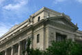 Neoclassical details of Douglas County Court House. Omaha, NE.