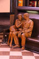 Sculpted passengers in waiting room capture past of Omaha Union Station. Omaha, NE.