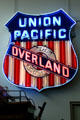 Union Pacific Overland Route neon sign at Durham Western Heritage Museum. Omaha, NE.