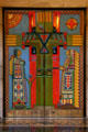 Native American motif of doors to Warner Chamber of Nebraska State Capitol. Lincoln, NE.