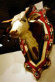Carved cow head by Jesse E. Utter in Museum of Nebraska History. Lincoln, NE.