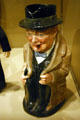 Toby jug as Winston Churchill in Museum of Nebraska History. Lincoln, NE.