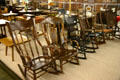 Collection of rocking chairs at Warp Pioneer Village. Minden, NE.