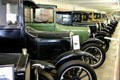 Row of antique cars at Warp Pioneer Village. Minden, NE.