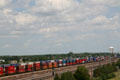 Freight containers on Union Pacific line. North Platte, NE.