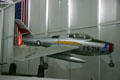 Republic F-84F Thunderstreak fighter bomber at Strategic Air Command Museum. Ashland, NE.