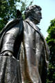 Detail of Franklin Pierce statue at New Hampshire State House. Concord, NH.