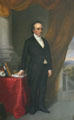 Painting of Daniel Webster by Albert Gallatin Hoyt in New Hampshire State House Representatives Hall. Concord, NH.