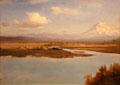 Mt. Hood, Oregon painting by Albert Bierstadt at Currier Museum of Art. Manchester, NH.