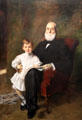 Portrait of Master Otis Barton & his Grandfather by William Merritt Chase at Currier Museum of Art. Manchester, NH.