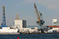 Cranes at Portsmouth Naval Shipyard. Portsmouth, NH.