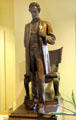 Standing Lincoln bronze by Augustus Saint-Gaudens at Saint-Gaudens NHS. Cornish, NH.