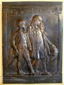 Mortimer Leo Schiff & Frieda Fanny Schiff bronze portrait relief by Augustus Saint-Gaudens at Saint-Gaudens NHS. Cornish, NH.