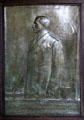Roger Wolcott bronze portrait relief by Augustus Saint-Gaudens at Saint-Gaudens NHS. Cornish, NH.