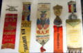 GAR encampment ribbons at Woodman Museum. Dover, NH.