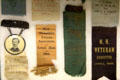 New Hampshire GAR encampment ribbons at Woodman Museum. Dover, NH.
