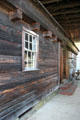 Garrison house built with oak logs & gun slits for protection by Deacon John Damm at Woodman Museum. Dover, NH.