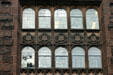 Window detail of East Pyne Hall on Princeton campus. Princeton, NJ.